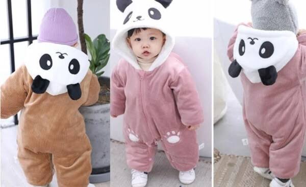 rs 149 bear design long-sleeve baby jumpsuit thespark shop